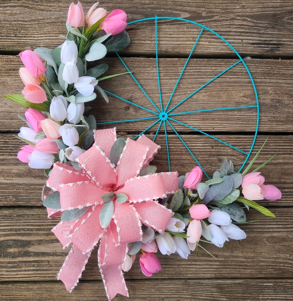 Spring Easter wreath - Picture 2 of 8